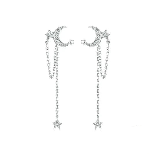 925 Sterling Silver Tassel Stud Earrings