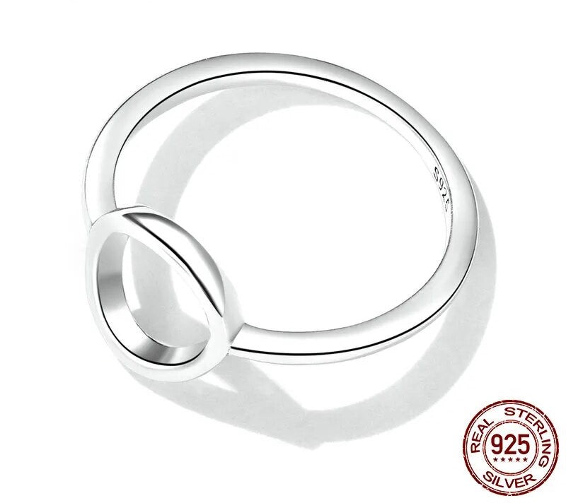 925 Sterling Silver Simple Fashion Ring - TEA LU SHOP
