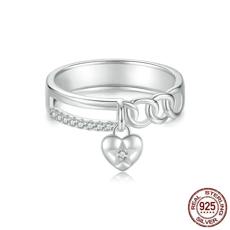 Double-layer Heart Ring