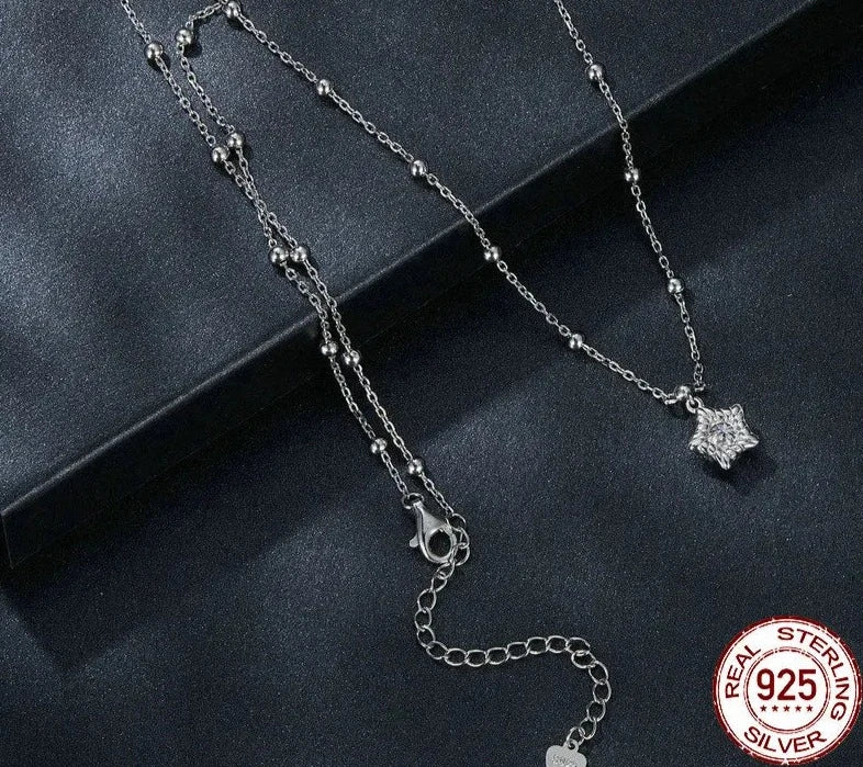 Star Brilliant Cut Moissanite Pendant Necklace