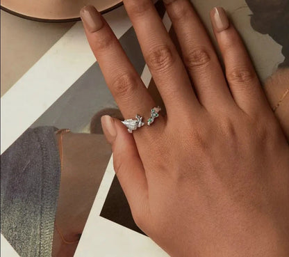 925 Sterling Silver Conch Open Ring