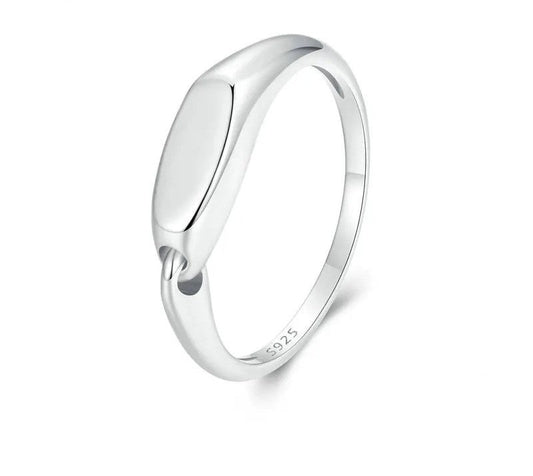 925 Sterling Silver Minimalist Interlocked Ring - Shine Bright Store
