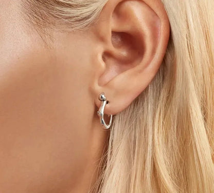 Dachshund Huggie Hoop Earrings