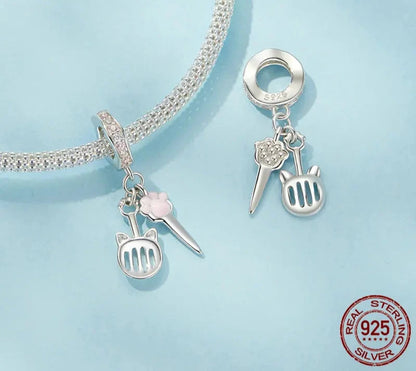 925 Sterling Silver Cute Charm