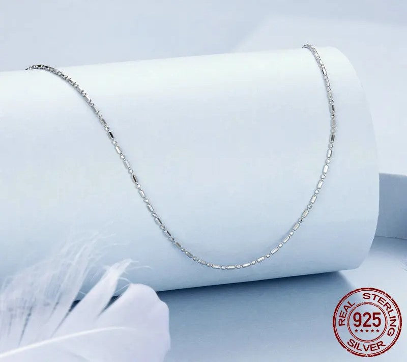 925 Sterling Silver Classic Adjustable Chain - TEA LU SHOP