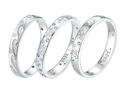 925 Sterling Silver Sea Wave Ring - TEA LU SHOP