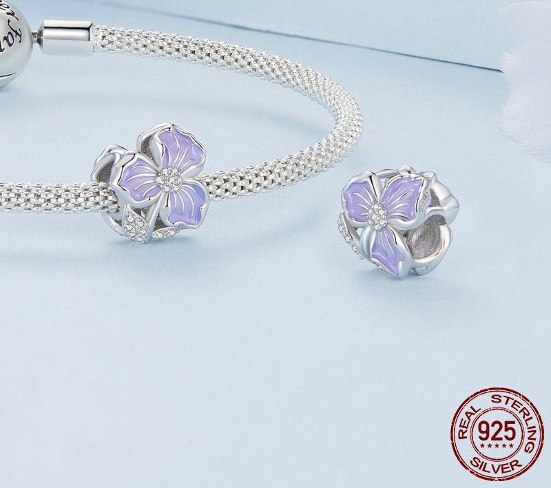 925 Sterling Silver Four-Leaf Clover Charms - TEA LU SHOP
