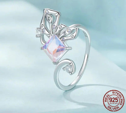 925 Sterling Silver Butterfly Ring