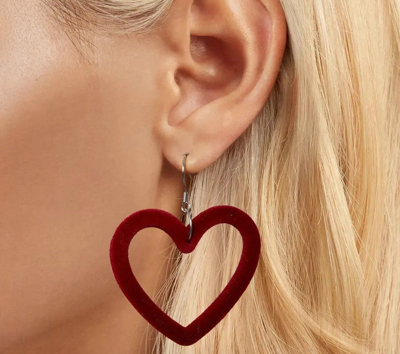 925 Sterling Silver Large Heart Earrings - Shine Bright Store