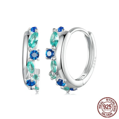 925 Sterling Silver Huggie Hoop Earrings