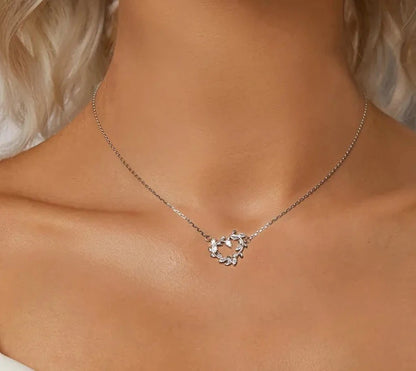 White Gold Plated Infinite Love Necklace
