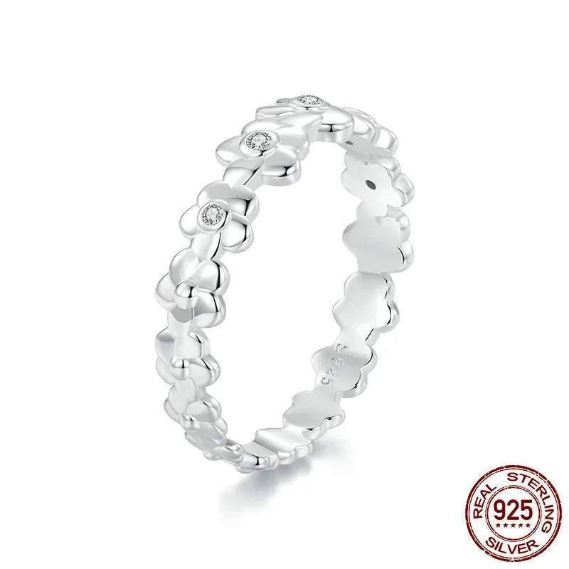 925 Sterling Silver Daisy Ring