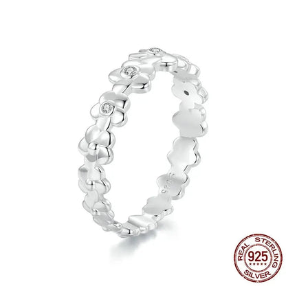 925 Sterling Silver Daisy Ring