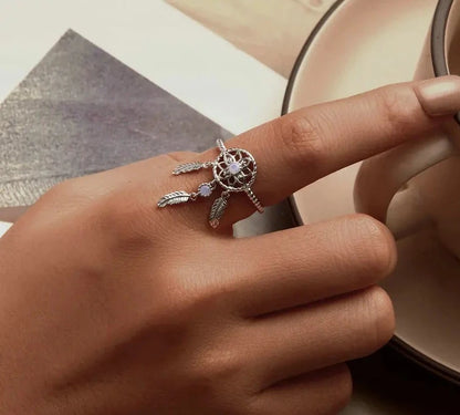 Trendy Dreamcatcher Open Ring