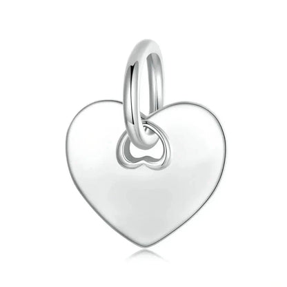 925 Sterling Silver Heart Charm