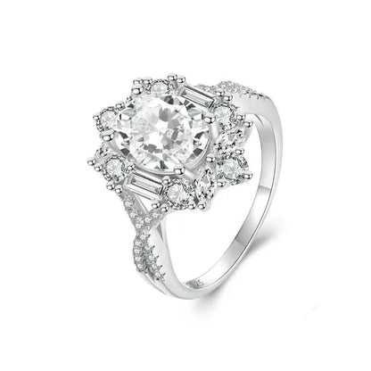 Sparkling Solitaire Moissanite Engagement Ring