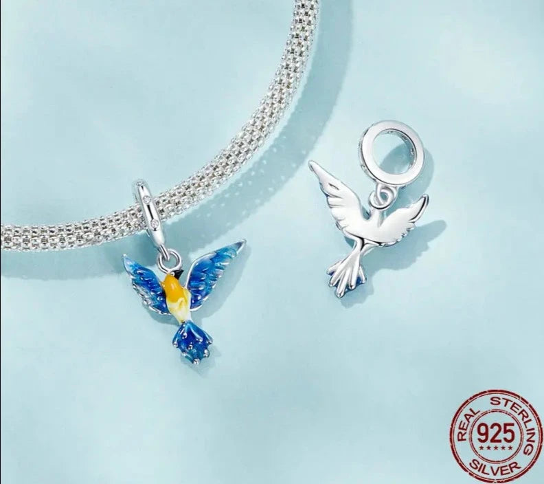 Flying Bird Pendant Dangle Charm