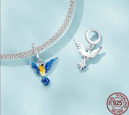 Flying Bird Pendant Dangle Charm