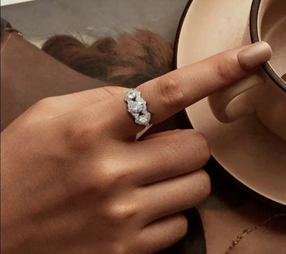 Simulated Diamond Engagement Rings