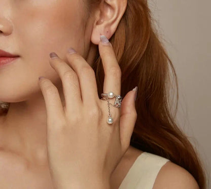Tassel Open Statement Ring