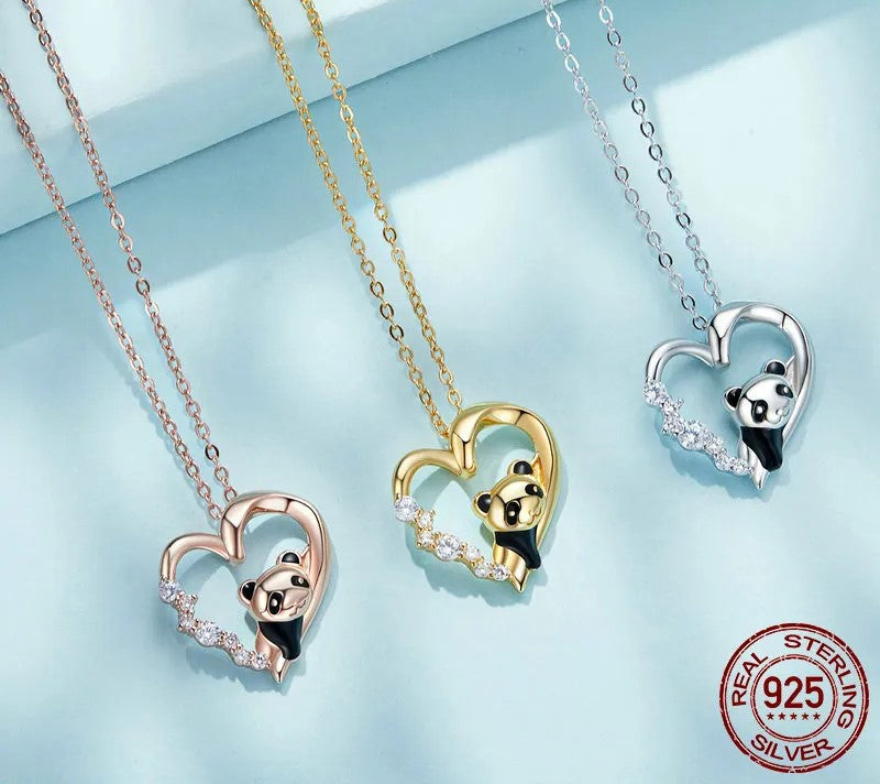 925 Silver Panda Necklace