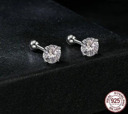 925 Sterling Silver Moissanite Stud Earrings - Shine Bright Store
