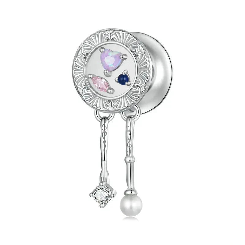 925 Sterling Silver Romantic Tableware Charm
