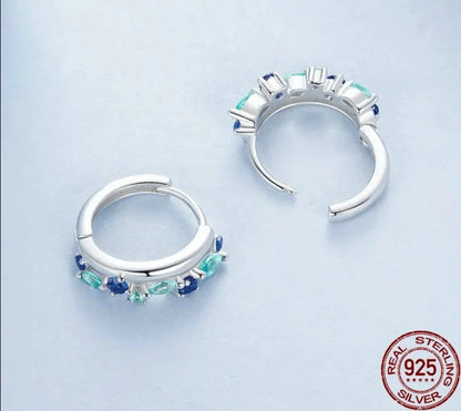 925 Sterling Silver Huggie Hoop Earrings