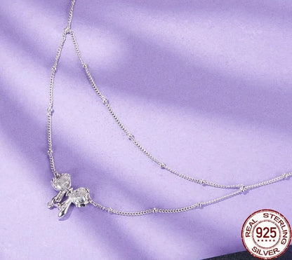 Dazzling Bow Necklace for Women
