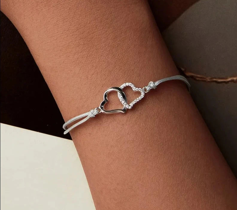 Personalized Heart to Heart Bracelet
