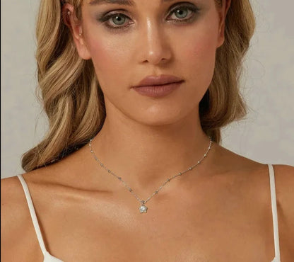 Star Brilliant Cut Moissanite Pendant Necklace