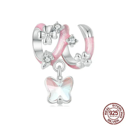 Butterfly Flower Charm