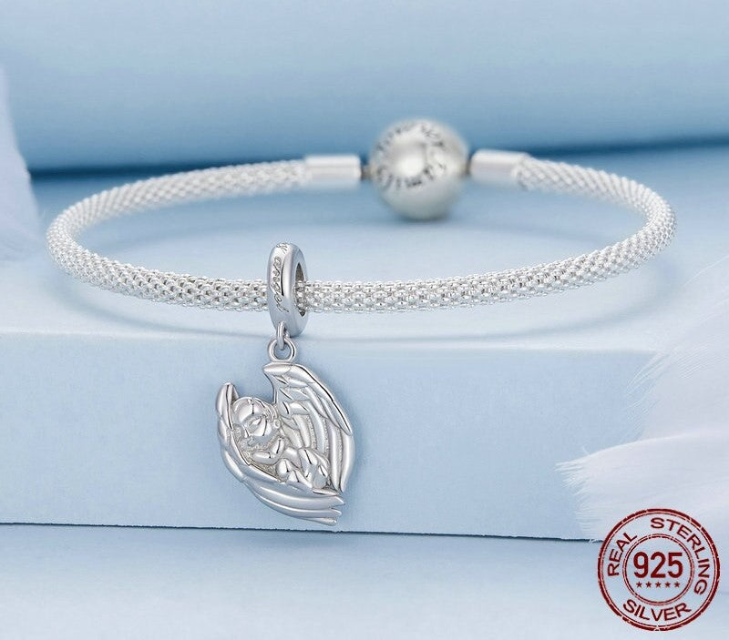 Sterling Silver Angel Baby Pendant