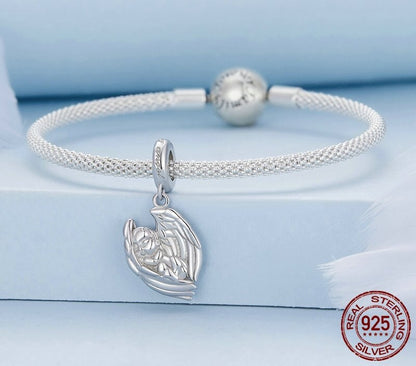 Sterling Silver Angel Baby Pendant