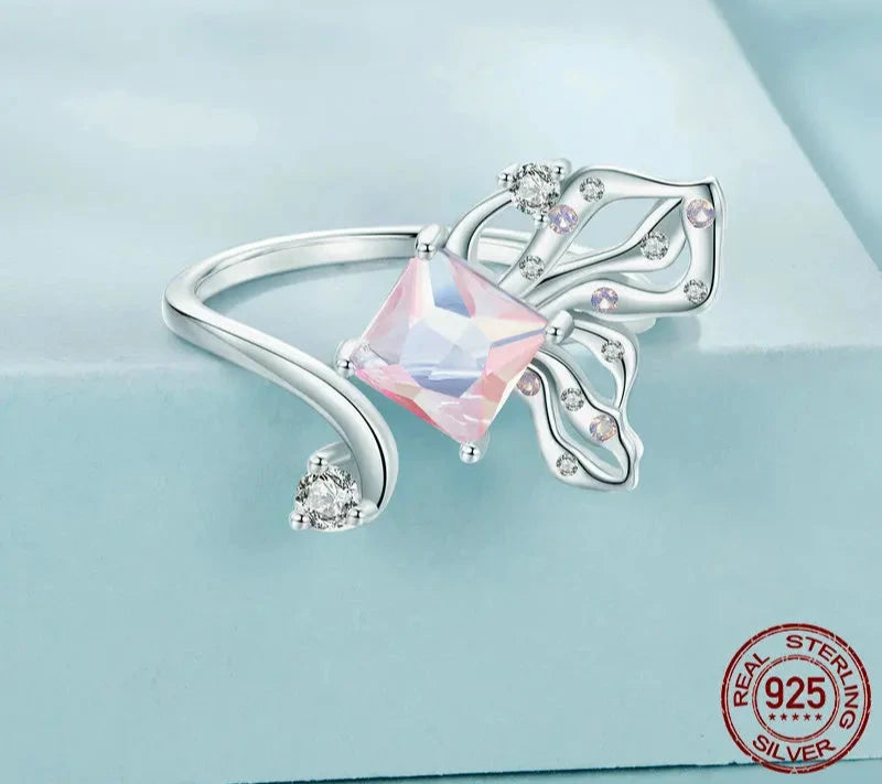 925 Sterling Silver Butterfly Ring
