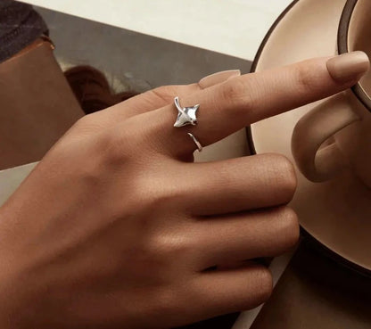 Vivid Manta Open Ring