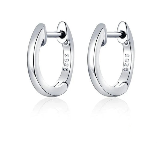 925 Sterling Silver Hoop Earrings - TEA LU SHOP