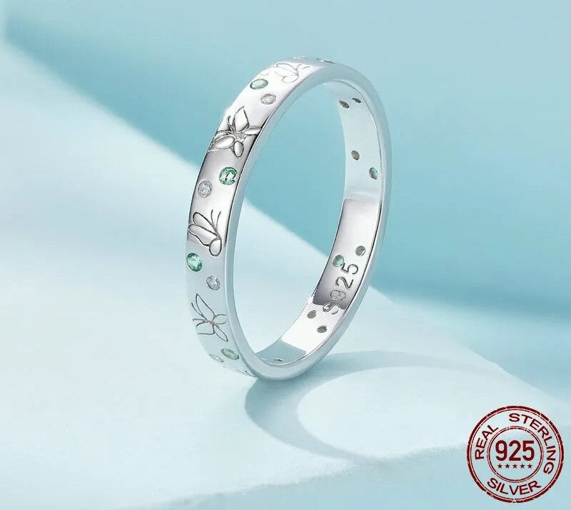 925 Sterling Silver Sea Wave Ring - TEA LU SHOP