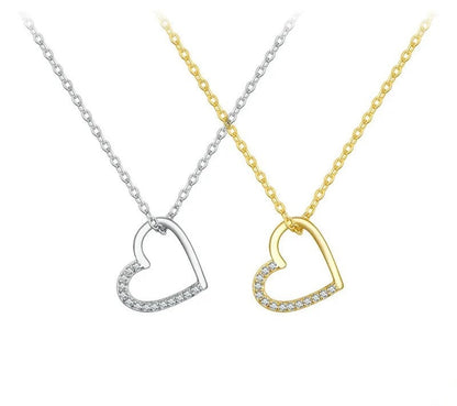 925 Sterling Silver Heart Shape Chain - TEA LU SHOP