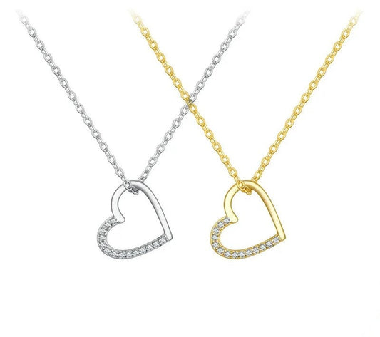 925 Sterling Silver Heart Shape Chain - TEA LU SHOP
