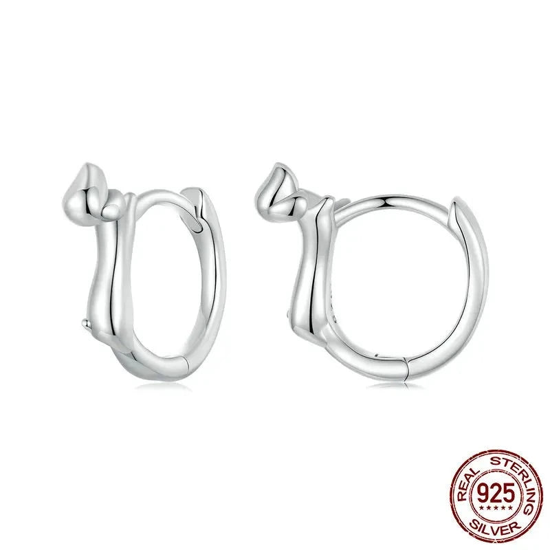 Dachshund Huggie Hoop Earrings