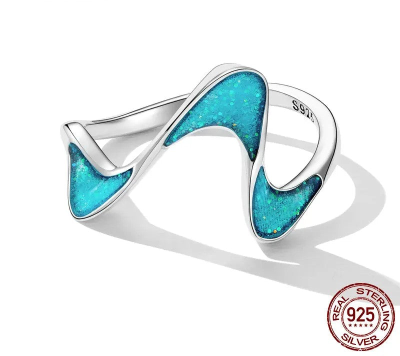 925 Sterling Silver Original Geometric Ring - TEA LU SHOP