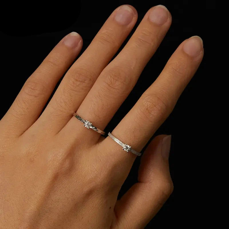 925 Sterling Silver Solitare Ring