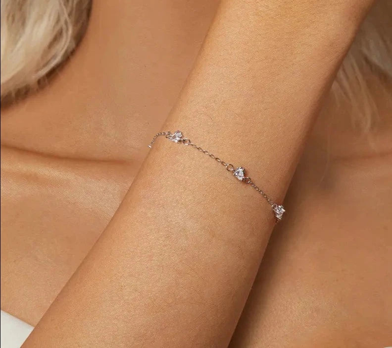 Sterling Silver Dog Paw Print Bracelets