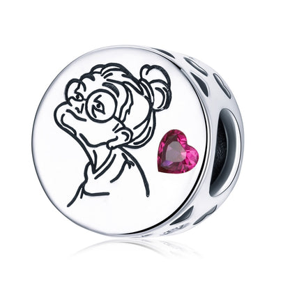925 Sterling Silver Love Heart Charms - TEA LU SHOP