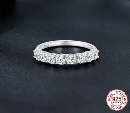 925 Sterling Silver Moissanite Ring - TEA LU SHOP