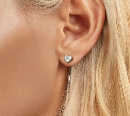 Hypoallergenic Heart Stud Earrings