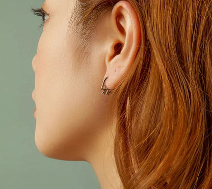 925 Sterling Silver Bowknot Earrings