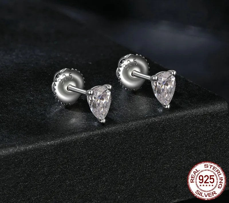925 Sterling Silver Moissanite Stud Earrings - Shine Bright Store