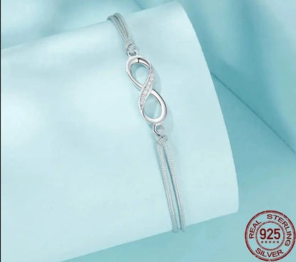 925 Sterling Silver Infinite Friendship Bracelet